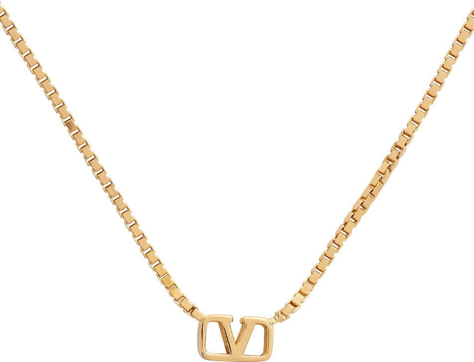 VALENTINO GARAVANI VLOGO gold-tone faux pearl necklace | NET-A-PORTER