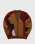 By Parra Your Stupid Shed Knitted Cardigan Brown Zippers & Cardigans