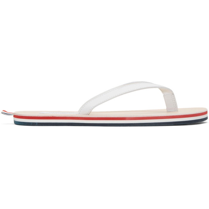 Photo: Thom Browne White Leather Sandals