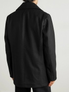 Private White V.C. - The Manchester Wool Peacoat - Black