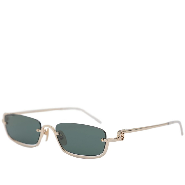 Photo: Gucci Men's Eyewear GG1278S Sunglasses in Gold/Green