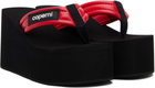 Coperni Red Wedge Heeled Sandals