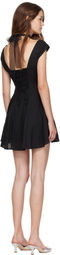 GUIZIO Black Leila Minidress