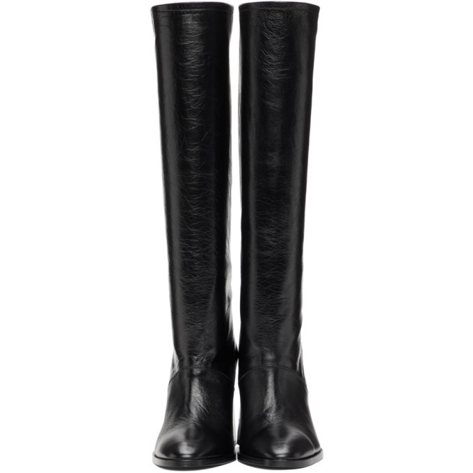 BY FAR Black Camilla Tall Boots