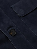 Yves Salomon - Suede Shirt Jacket - Blue