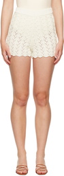 Loulou Studio White Tiran Shorts