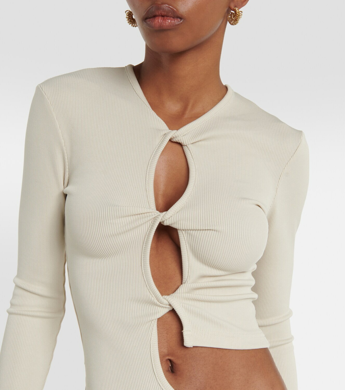 Christopher Esber Open Twist ribbed-knit maxi dress Christopher Esber Christopher Esber Open Twist ribbed-knit maxi dress Christopher Esber