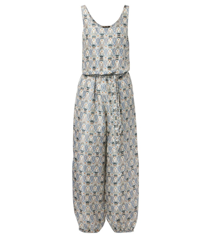 Photo: Loro Piana Nadia printed silk shantung jumpsuit