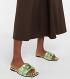 Bottega Veneta - Lido metallic leather flat sandals
