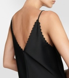 Jil Sander Scalloped crêpe minidress