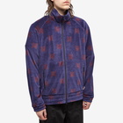 Needles Men's Velour Papillion Track Jacket in Navy/Bordeaux