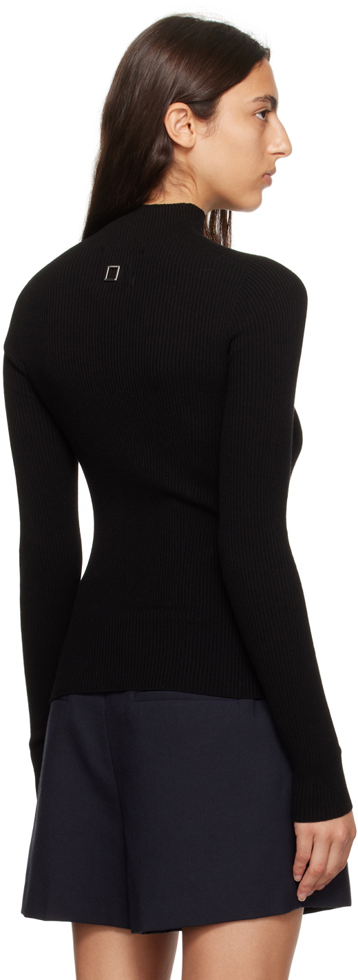 Wooyoungmi Black Mock Neck Sweater