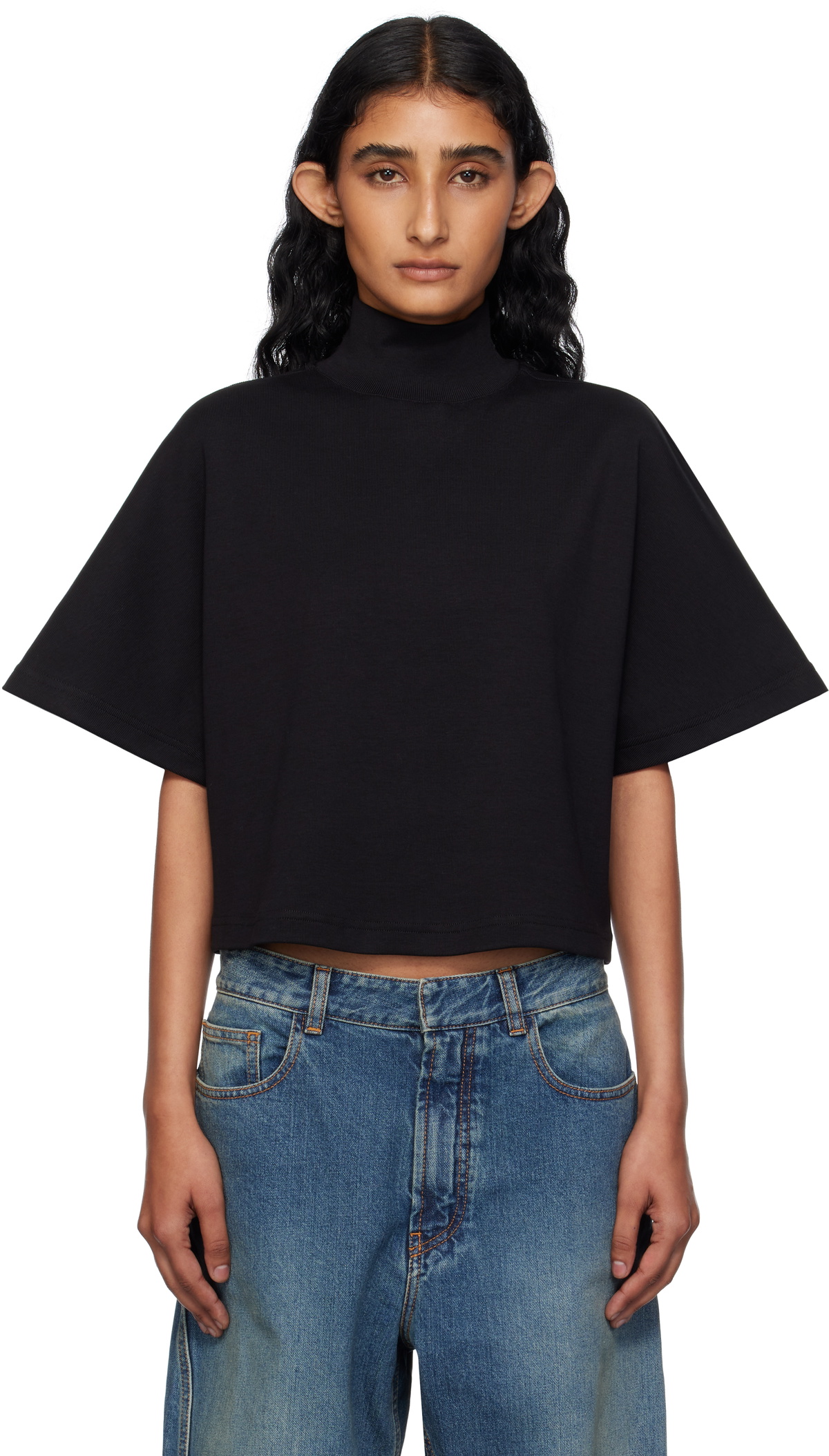ALAÏA Black Printed T-Shirt ALAÏA
