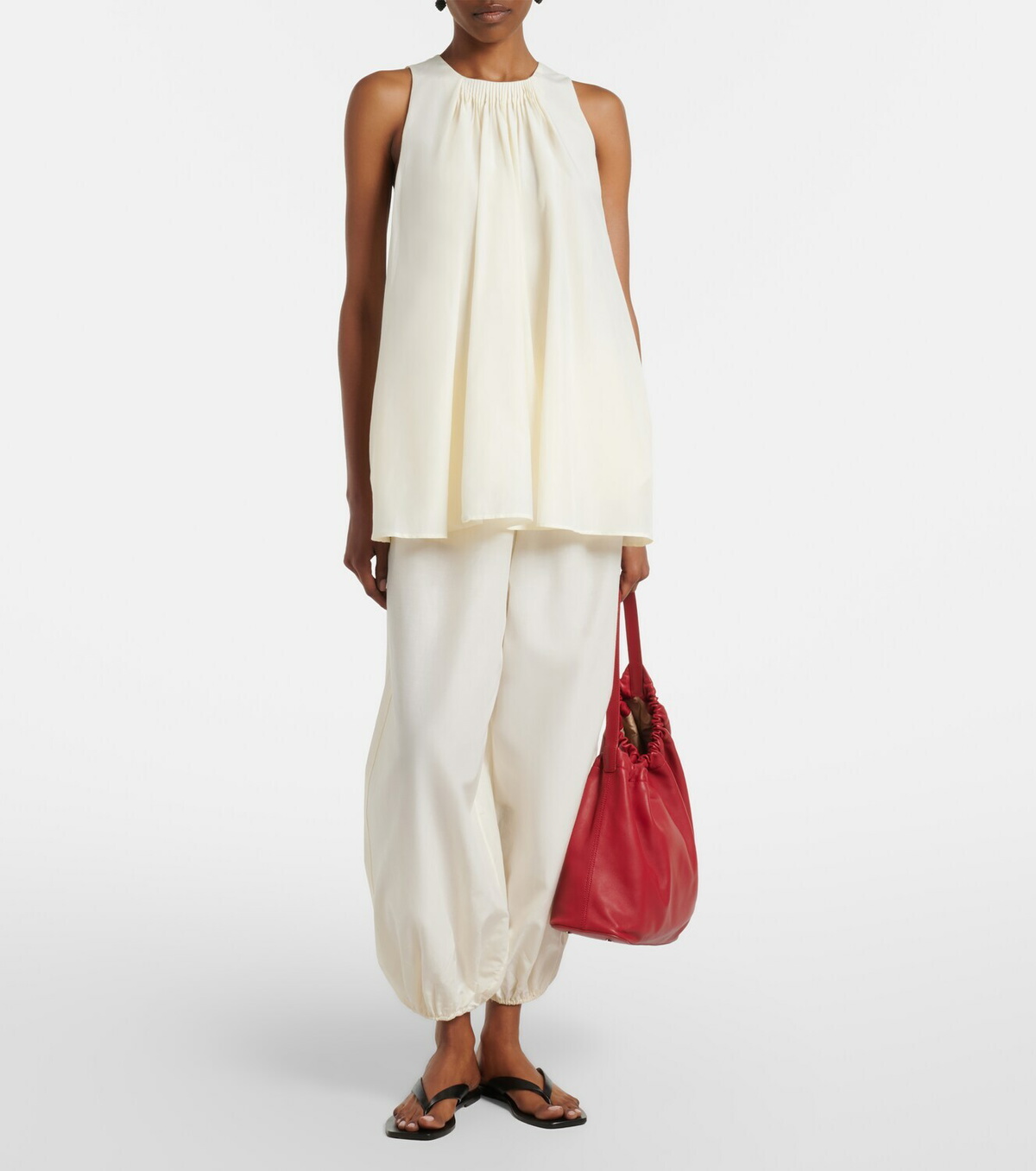 Loulou de Saison Liao cotton and silk top