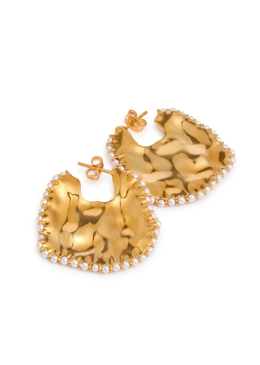 Joanna Laura Constantine Wave 18kt Gold-plated Hoop Earrings - One Size
