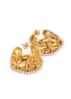 Joanna Laura Constantine Wave 18kt Gold-plated Hoop Earrings - One Size