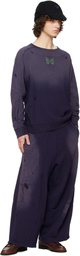 NEEDLES Purple Darts H.D Sweatpants