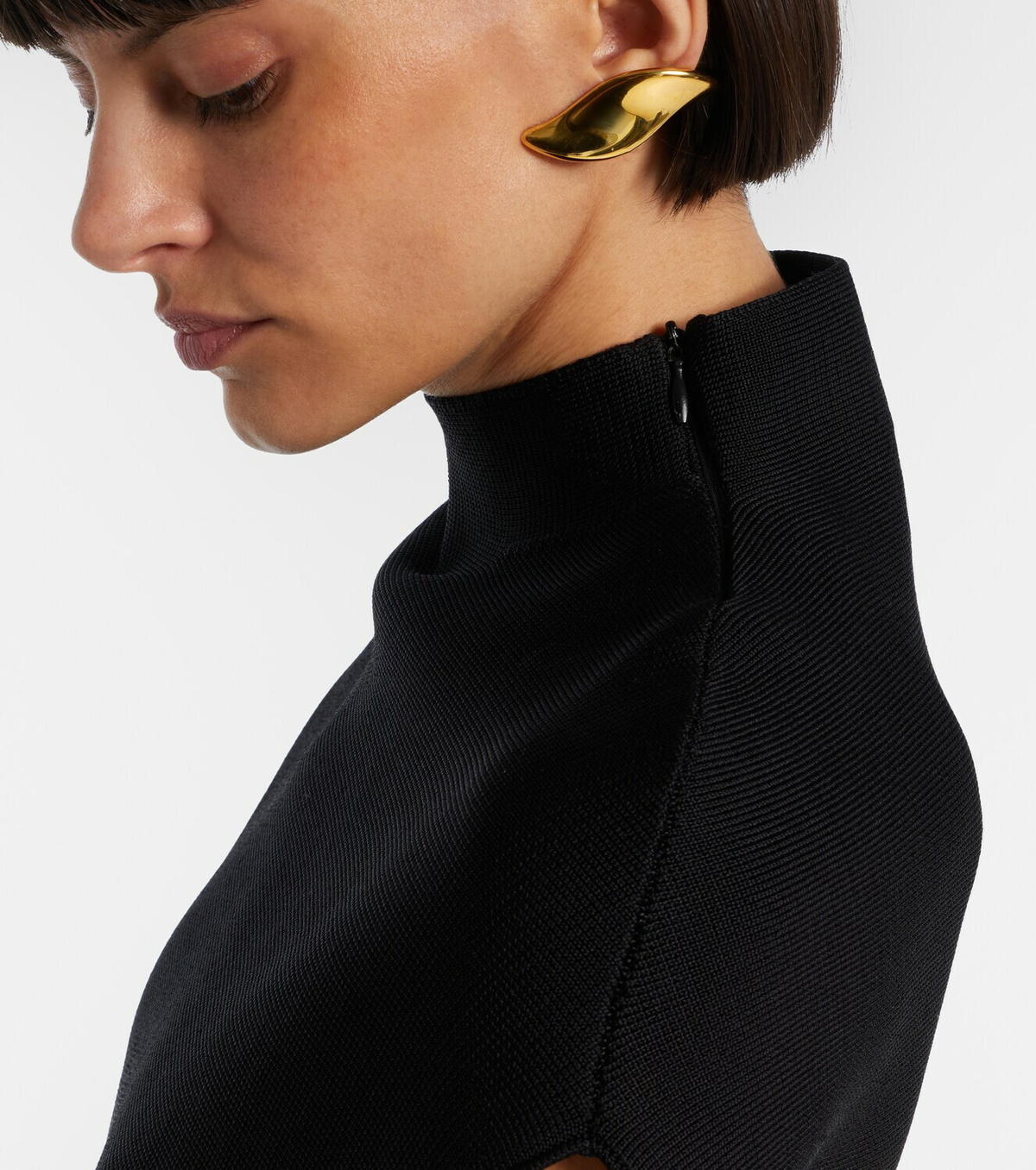 Khaite Leaf clip-on earrings
