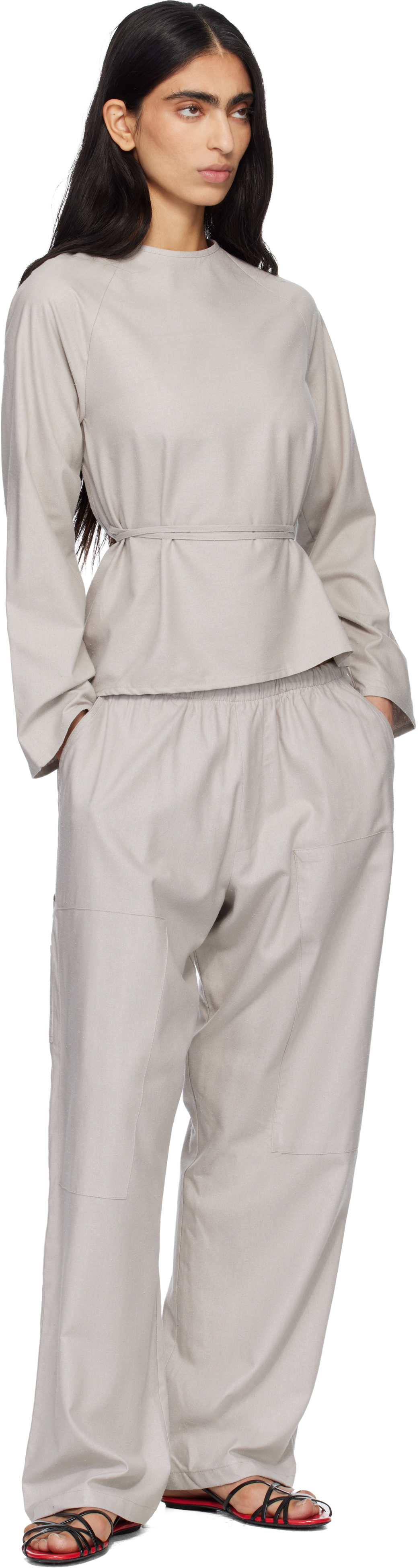 Baserange Taupe Gren Lounge Pants
