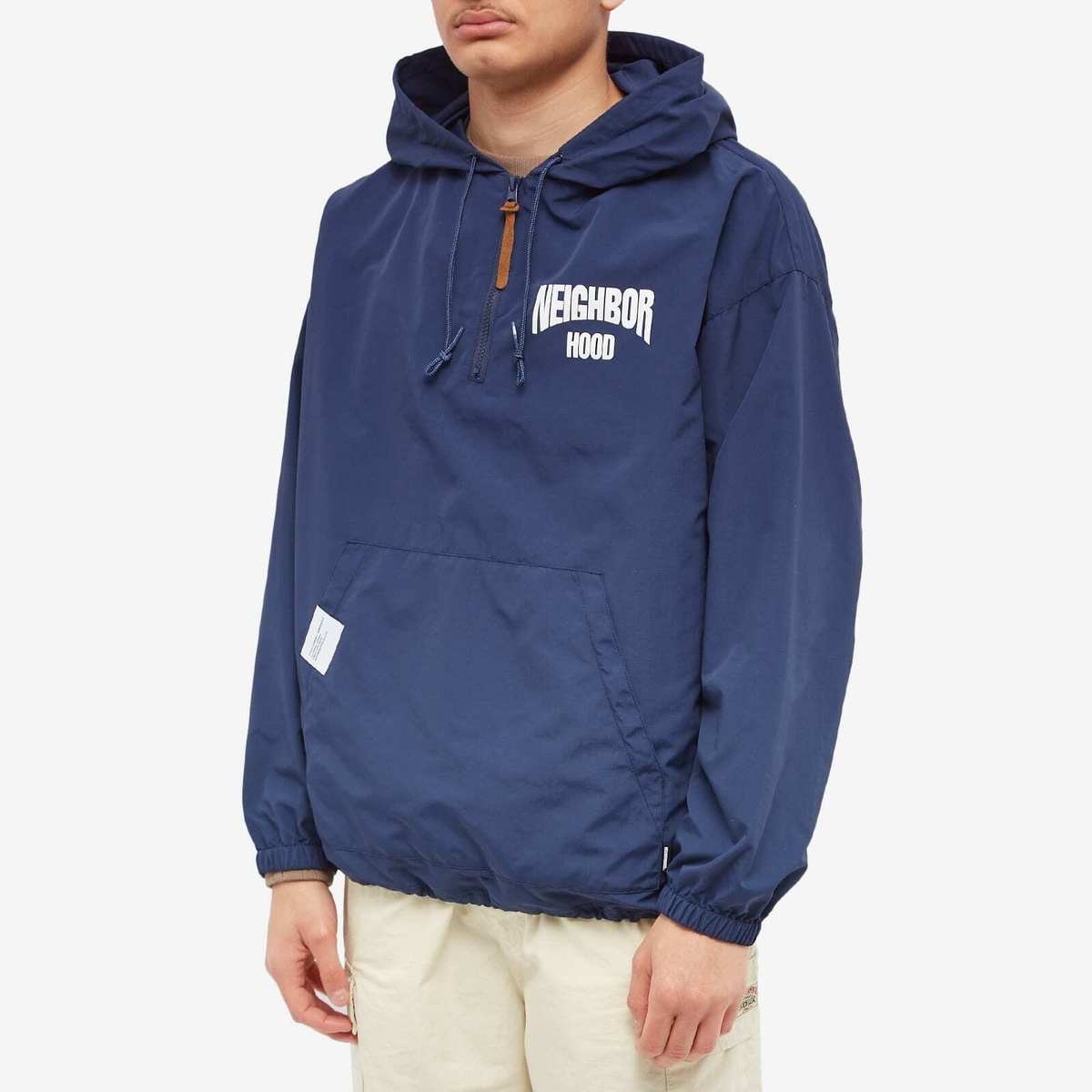 Neighborhood Men's Anorak Logo Jacket in Navy Neighborhood