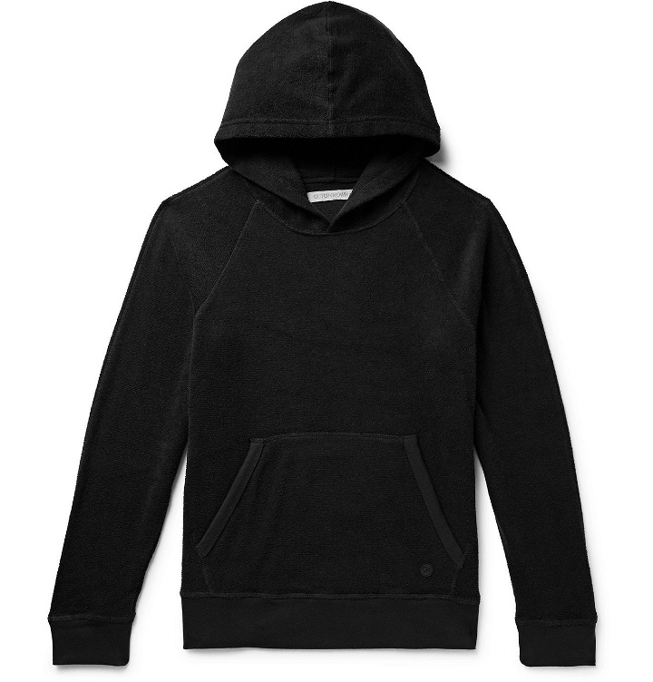 Photo: Outerknown - Hightide Organic Cotton-Blend Terry Hoodie - Black