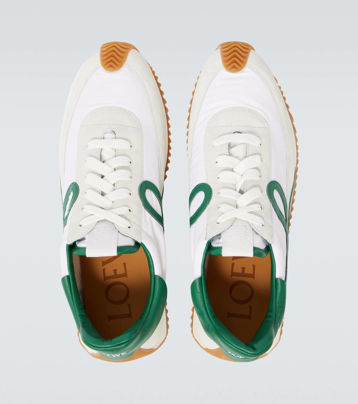【LOEWE】 Flow Runner 2.0 suede sneakers Loewe Flow Runner 2.0 suede-trimmed sneakers Loewe