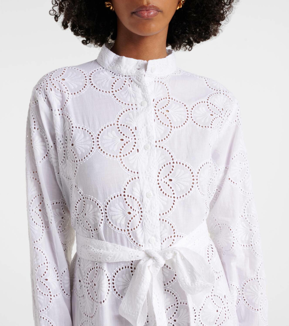 Melissa Odabash Luann broderie anglaise cotton maxi dress