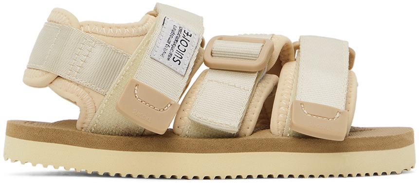 Suicoke Kids Beige Kisee Sandals Suicoke