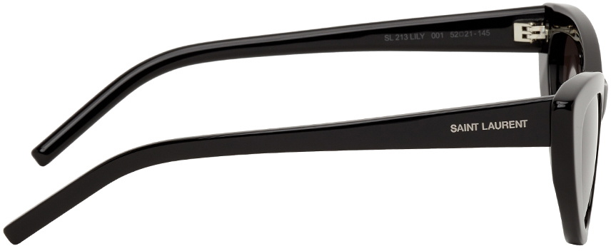 Saint Laurent Black/Gray 213 LILY Cat-Eye Sunglasses at FORZIERI