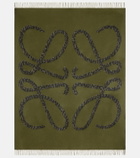 Loewe Anagram fringed wool and cashmere blanket
