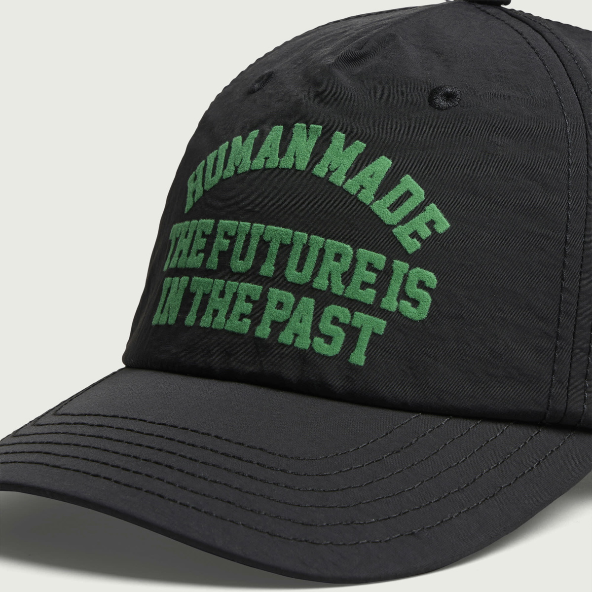 Human Made Men's 5 Panel Nylon Cap in Black