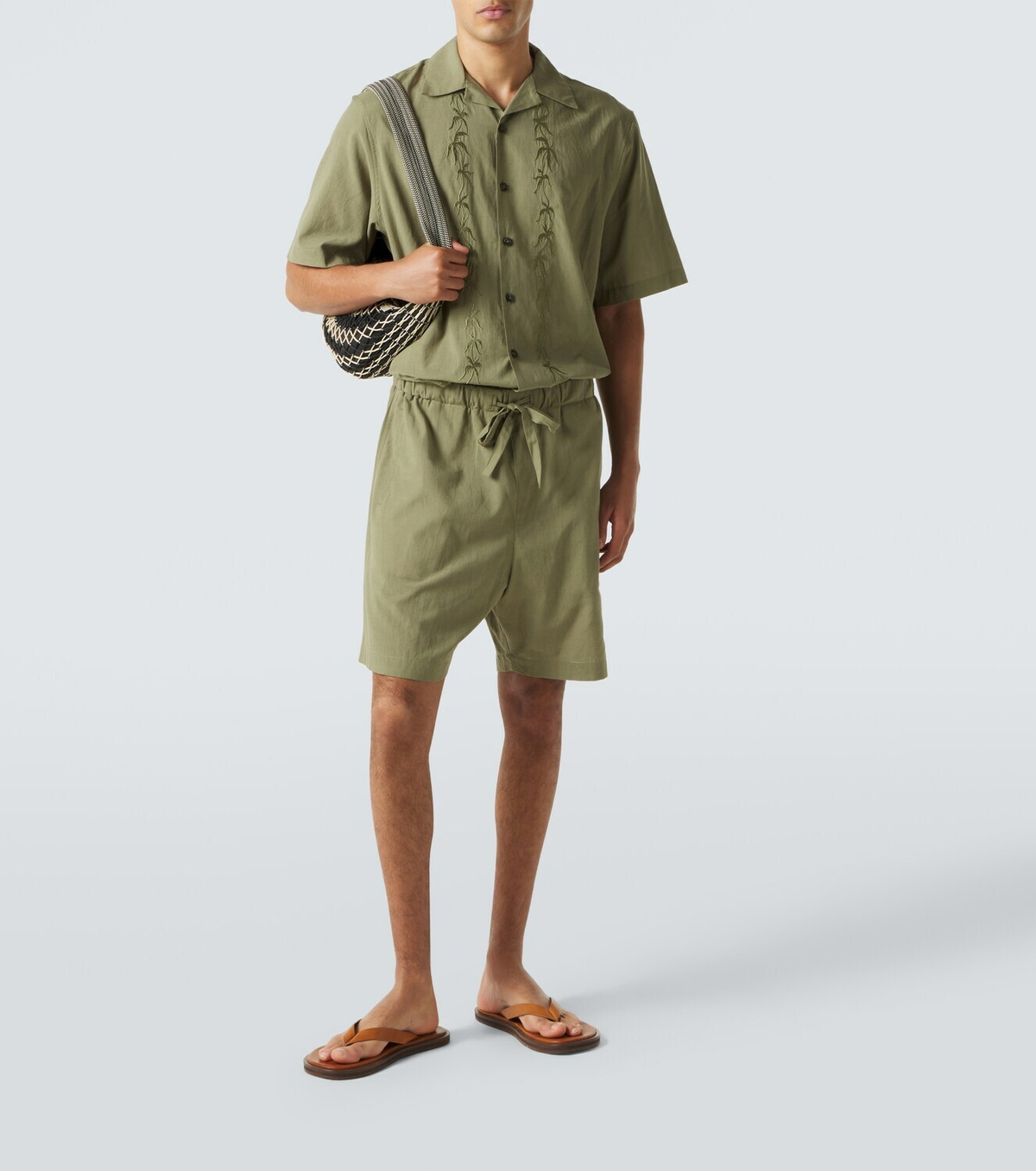 Commas Mid-rise shorts