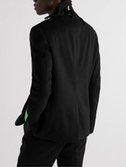 Off-White - Logo-Appliquéd Cashmere Blazer - Black