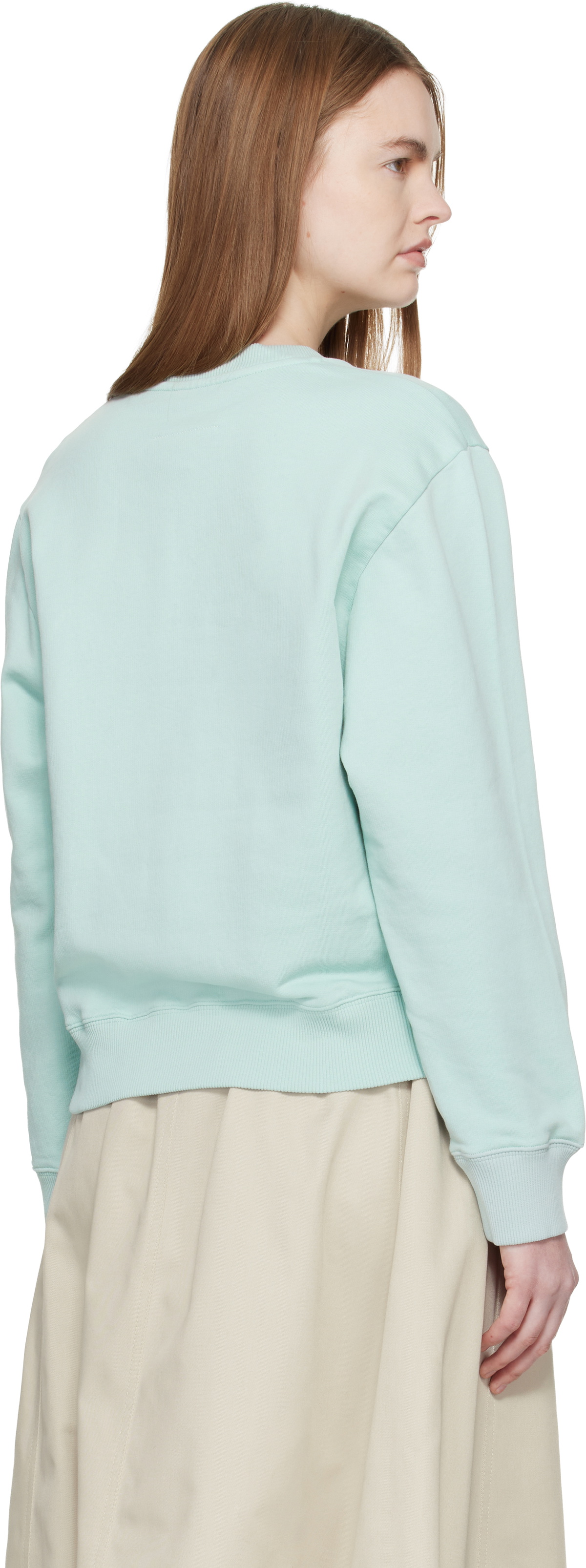 MM6 Maison Margiela Blue Cotton Sweatshirt