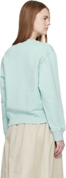 MM6 Maison Margiela Blue Cotton Sweatshirt