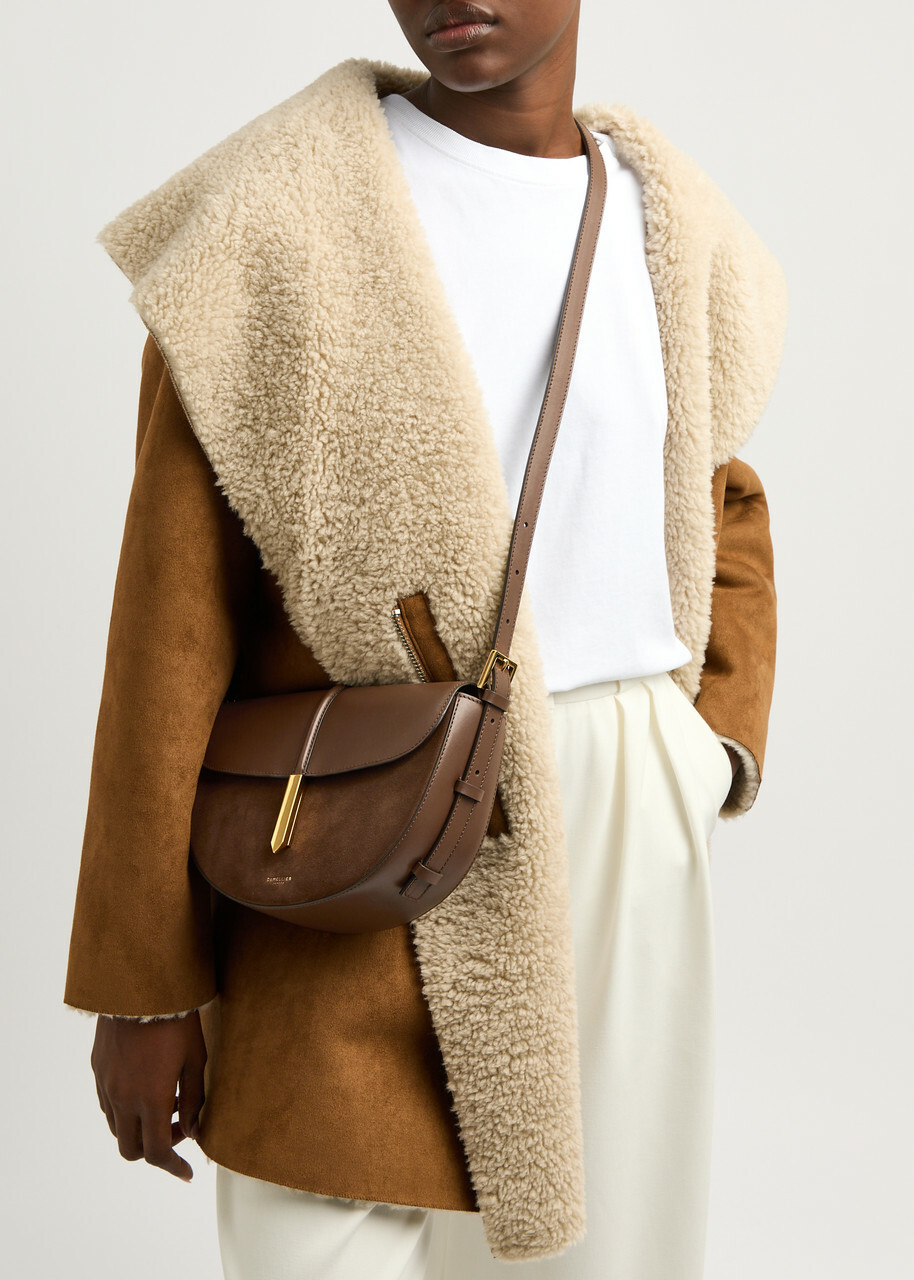 Demellier Tokyo Saddle Leather Cross-body bag - Dark Brown - One Size