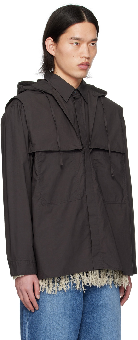 Youth Gray Hooded Shirt
