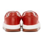 Sunnei Red Leather Dreamy Sneakers