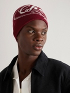 Cherry Los Angeles - Horse Power Logo-Jacquard Wool and Cashmere-Blend Beanie