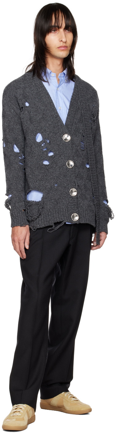 Meryll Rogge Gray Hearts Cardigan