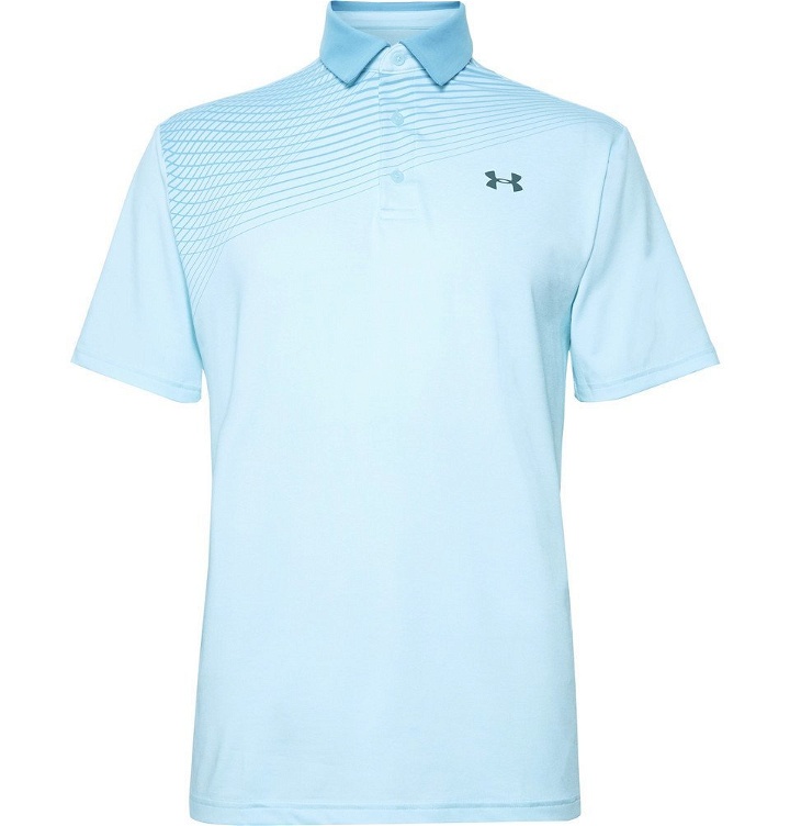 Photo: Under Armour - Playoff 2.0 HeatGear Golf Polo Shirt - Blue