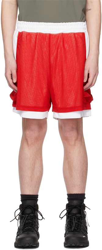 Photo: F/CE.® Red & White Layered Shorts