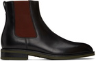 Paul Smith Black & Red Canon Chelsea Boots