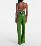 Christopher Esber Floral silk scarf