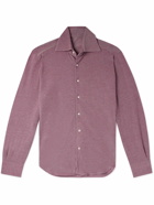 Stòffa - Slim-Fit Cotton-Piqué Shirt - Pink