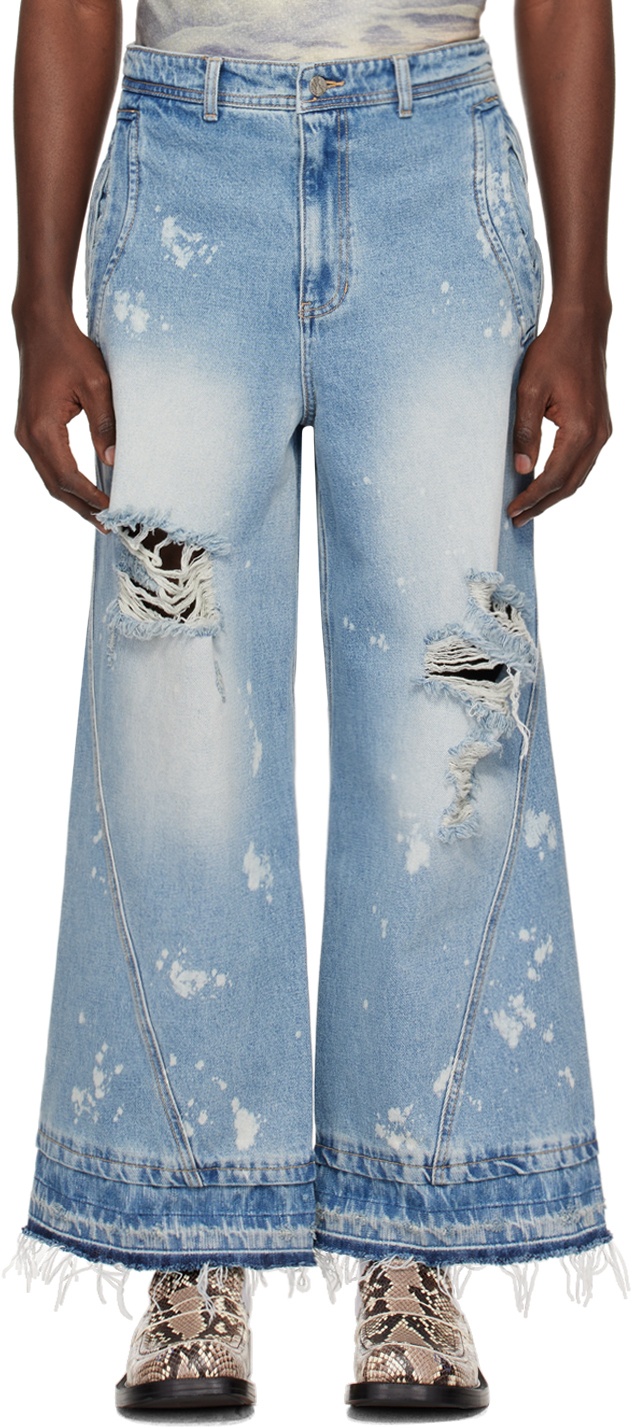 Photo: ADER error Blue Distressed Jeans