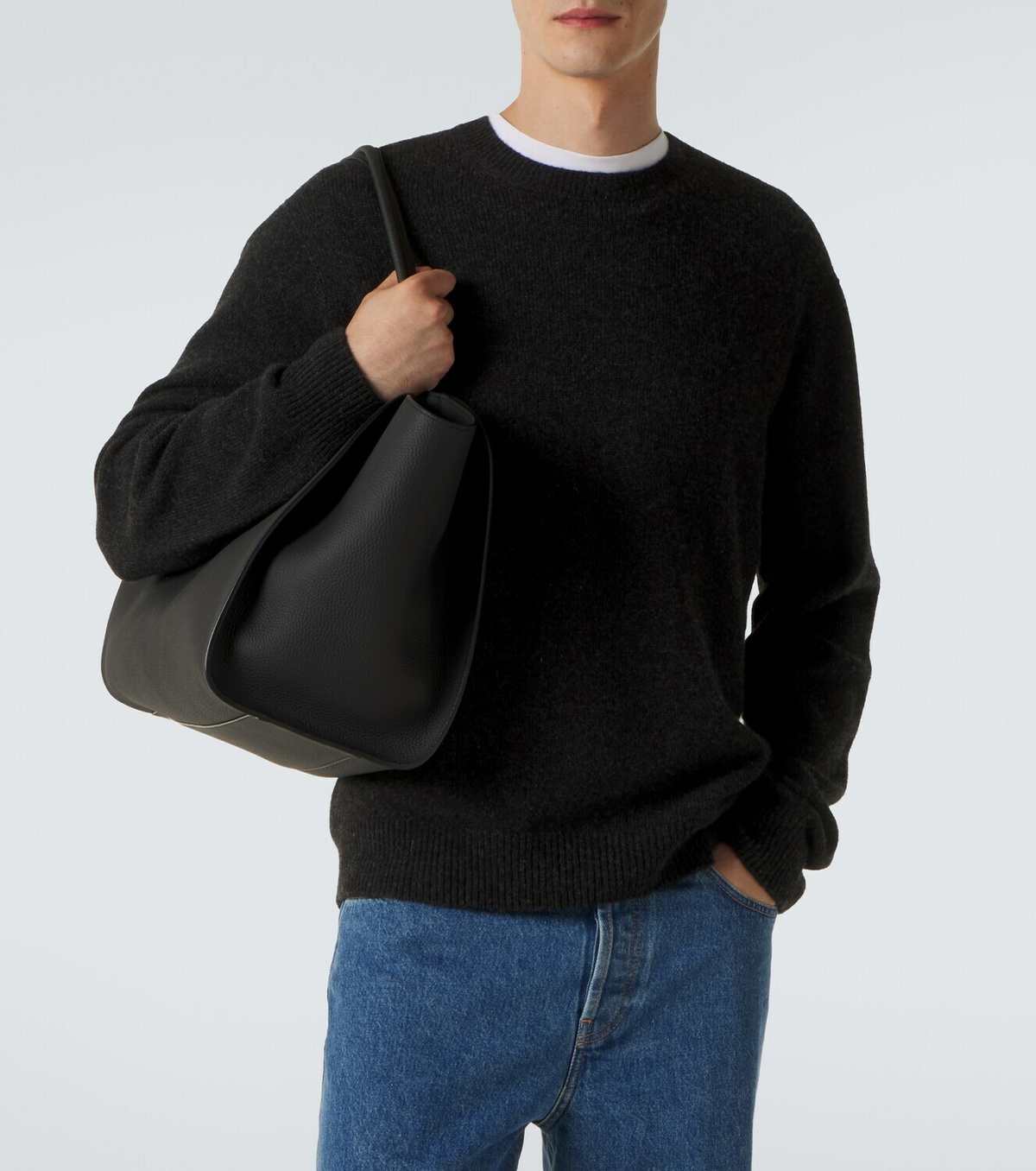 The Row Marlo leather tote bag