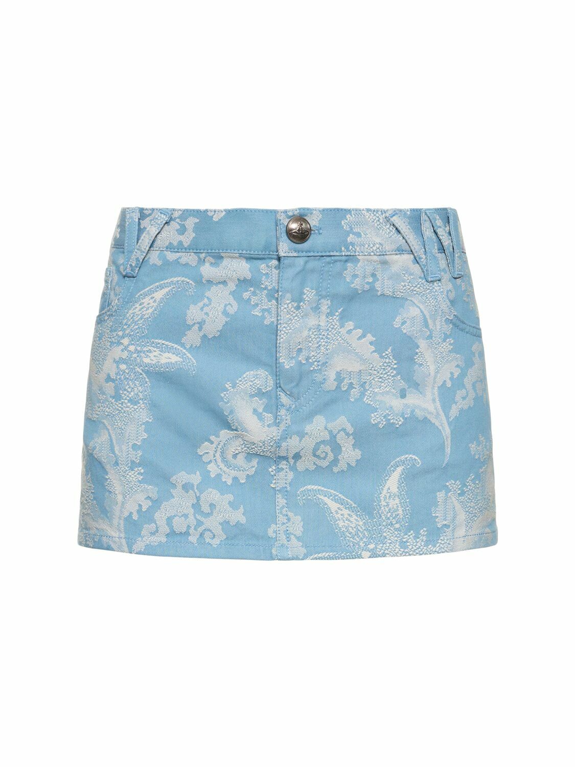 VIVIENNE WESTWOOD Foam Cotton Jacquard Mini Skirt Vivienne Westwood