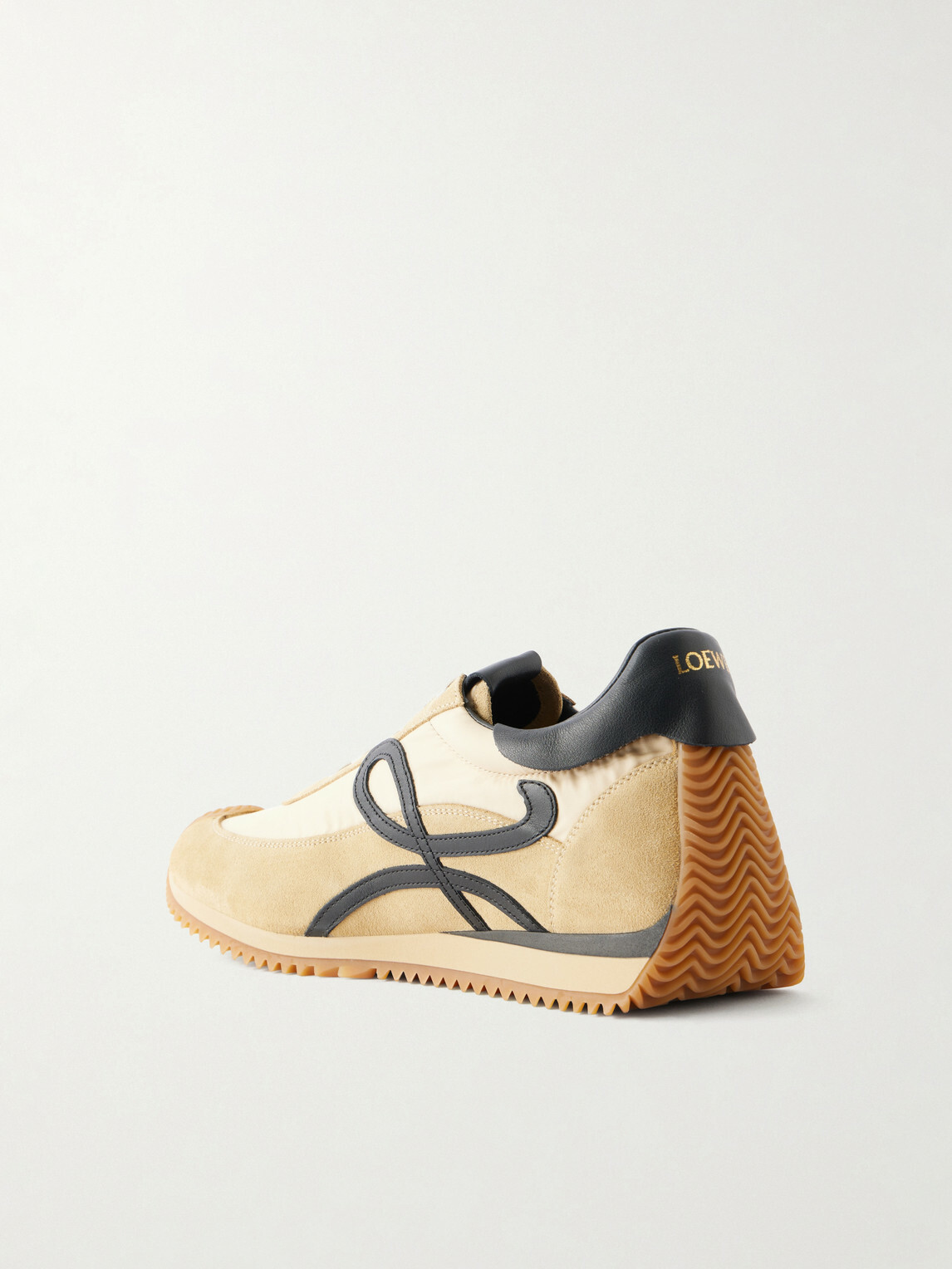 LOEWE - Flow Runner 2.0 Suede-Trimmed Shell Sneakers - Neutrals