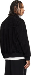 Hugo Black Extra-Slim-Fit Soft Suede Jacket